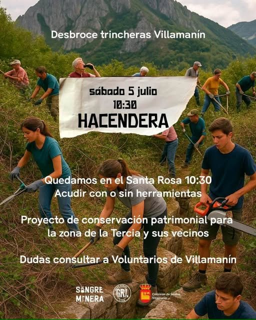 DESBORCE DE TRINCHERAS VILLAMANIN