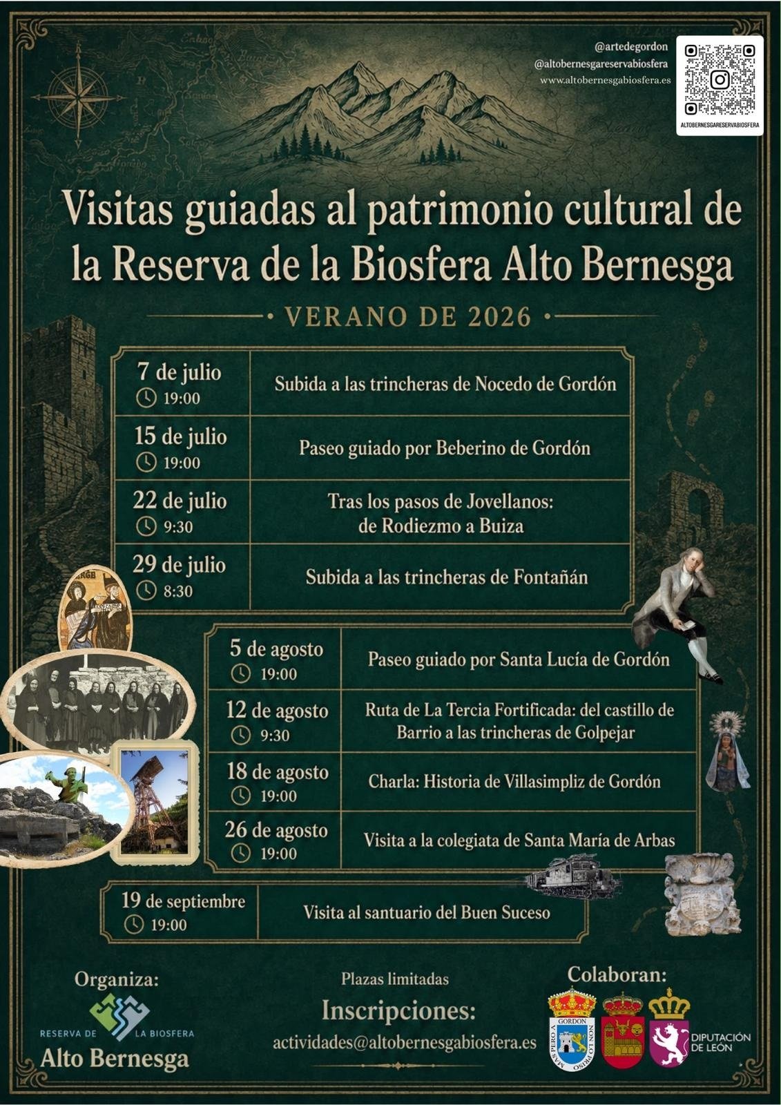 Visitas guiadas al patrimonio cultural de la reserva de la biosfera 2026