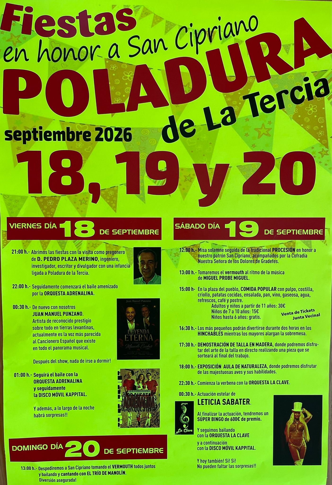 FIESTAS POLADURA DE LA TERCIA 2026