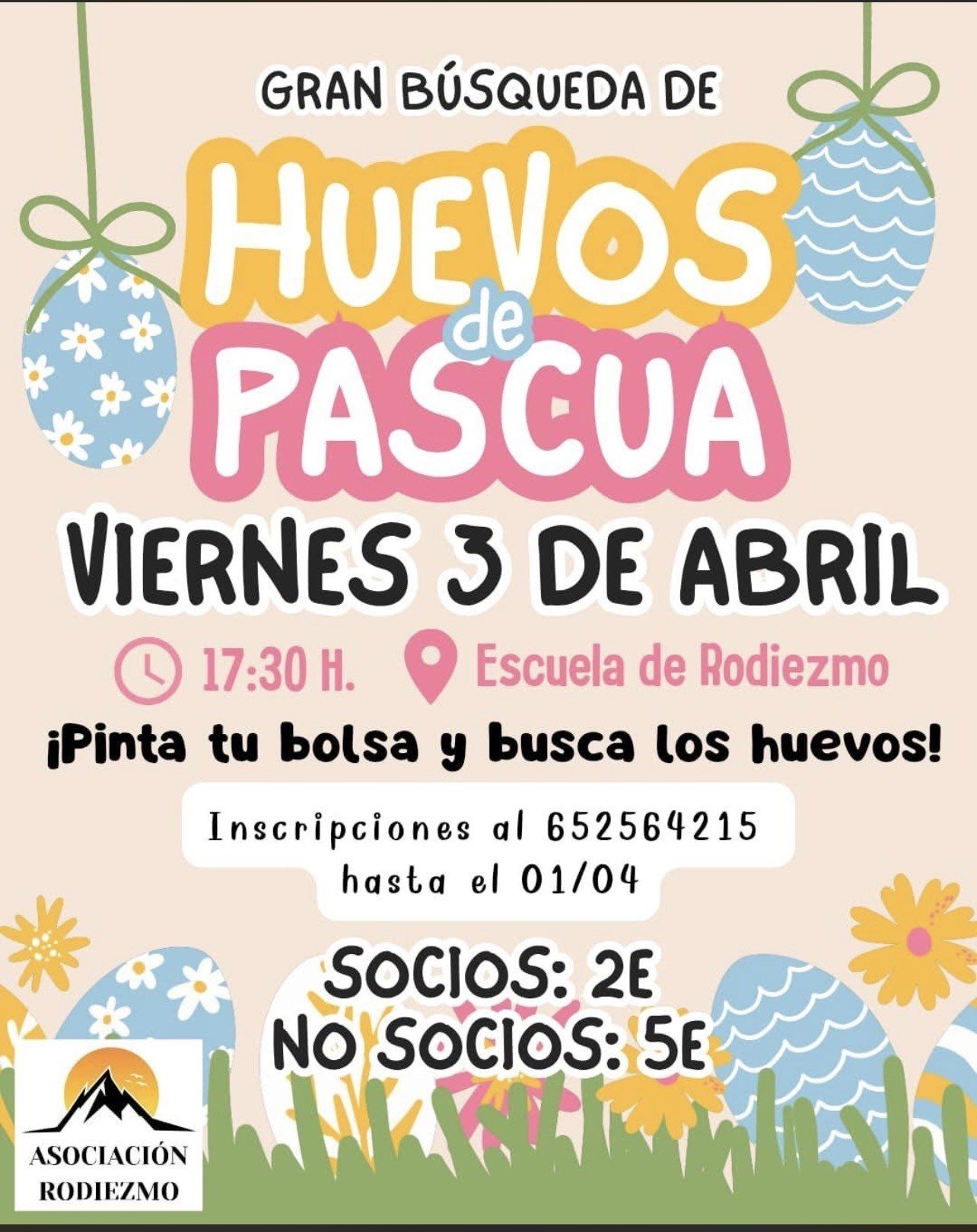 GRAN BÚSQUEDA DE HUEVOS DE PASCUA EN RODIEZMO